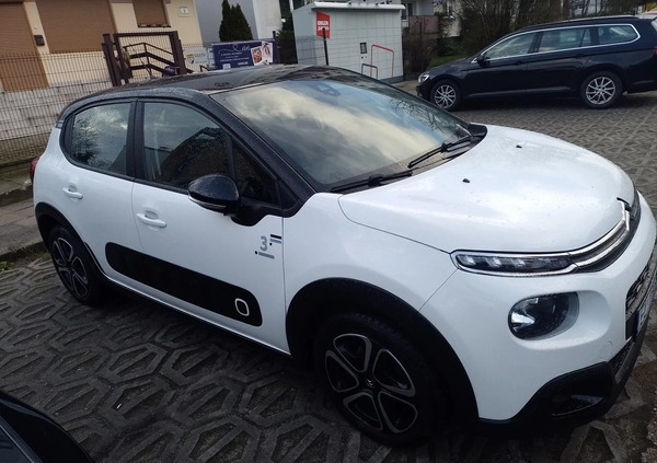 Citroen C3 cena 49900 przebieg: 59700, rok produkcji 2019 z Łódź małe 121